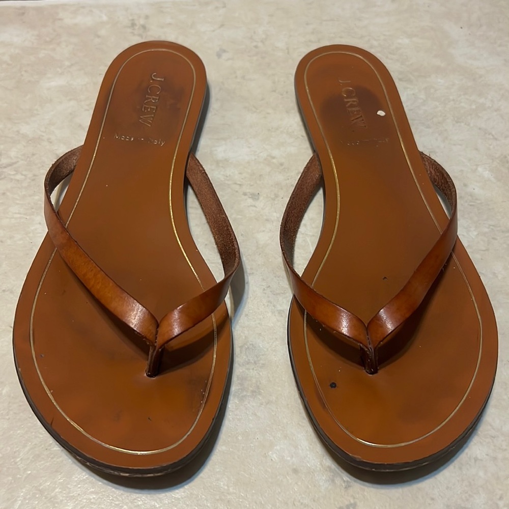 J crew leather sandals